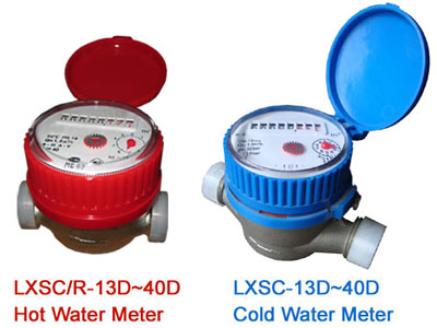 single jet dry type water meter(8roller,brass)