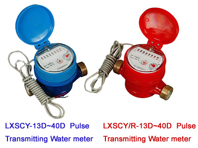 Single jet remote reading water meter