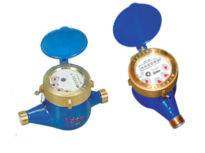 horizontal rotary piston water meter